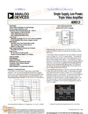 AD8013 Datenblatt PDF