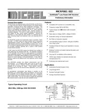 MICRF022BM datasheet.datasheet_page 1