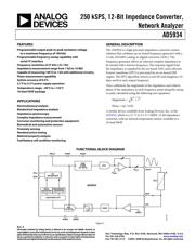 AD5934YRSZ Datenblatt PDF