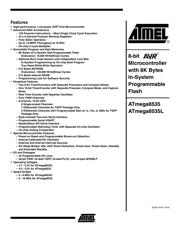 ATMEGA8535L-8MU 数据规格书 1