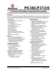 PIC16F1716-I/SS Datenblatt PDF