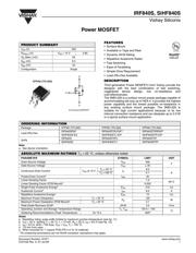 IRF840STRPBF 数据规格书 1