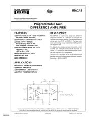 INA145UA datasheet.datasheet_page 1