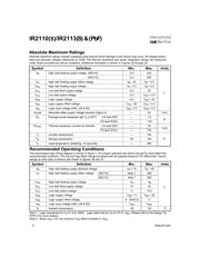 IR2110PBF 数据规格书 2