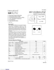 IRF1310NSPBF Datenblatt PDF