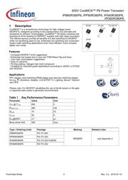 IPB60R380P6ATMA1 datasheet.datasheet_page 2