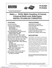 PCM1600Y datasheet.datasheet_page 1