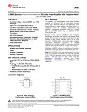 LM4991LD/NOPB datasheet.datasheet_page 1