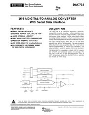 DAC714UG4 数据规格书 1