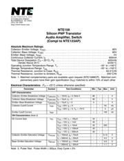 NTE159 数据规格书 1