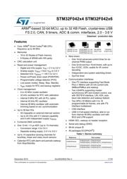 STM32F042K6T6 Datenblatt PDF