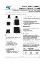 TSX564IQ4T 数据规格书 1