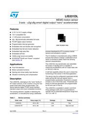 LIS331DLTR datasheet.datasheet_page 1