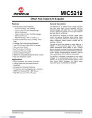 MIC5219-3.3YM5-TR Datenblatt PDF