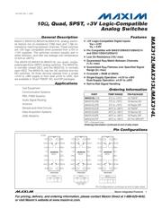 MAX313LEUE+ Datenblatt PDF