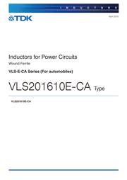 VLS201610ET-6R8M-CA 数据规格书 1