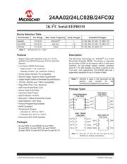 24LC02BT-I/OT Datenblatt PDF