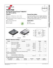 FDMS7650 datasheet.datasheet_page 1