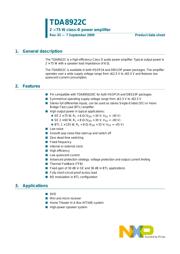 TDA8922CTH/N1,118 datasheet.datasheet_page 1