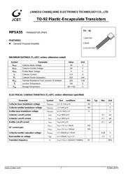 MPSA55 Datenblatt PDF