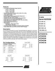 AT24C01A-10SC 数据规格书 1