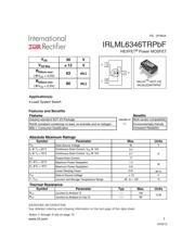 IRLML6346TRPBF Datenblatt PDF