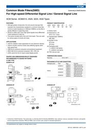 ACM32252712P 数据规格书 1