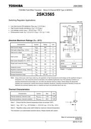 2SK3565 Datenblatt PDF