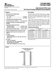 CD74HC4067M96 Datenblatt PDF