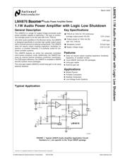 LM4876MMX 数据规格书 1