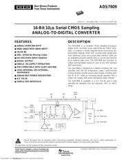 ADS7809U1KE4 数据规格书 1