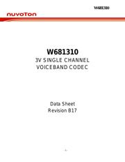 W681310SG datasheet.datasheet_page 1