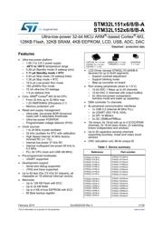 STM32L151VBH6A 数据规格书 1