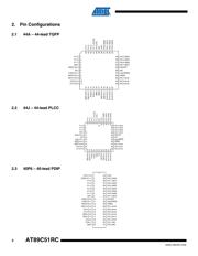 AT89C51RC-24PI 数据规格书 2