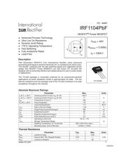 IRF1104PBF 数据手册