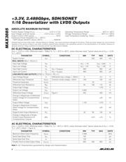 MAX3885ECB-D datasheet.datasheet_page 2