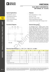 HMC560ALM3 数据规格书 1