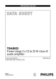 TDA8925 datasheet.datasheet_page 1