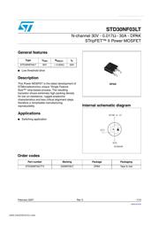 STD30NF03LT datasheet.datasheet_page 1