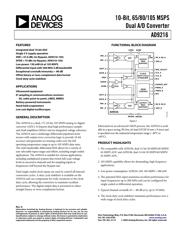 AD9216-105PCBZ 数据规格书 1