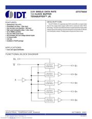 IDT5T9050PGGI 数据规格书 1