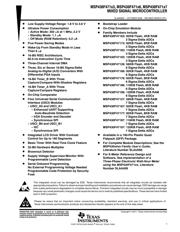 MSP430F47197IPZR Datenblatt PDF