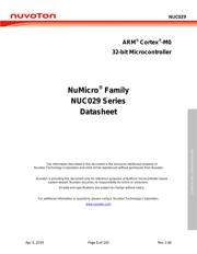 NUC029ZAN 数据规格书 1