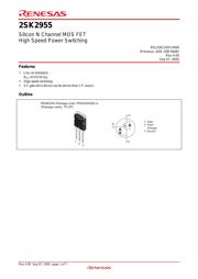 2SK2955 数据规格书 1