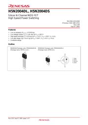 H5N2004DSTL 数据规格书 1
