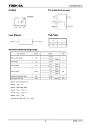 TC7W32FU(TE12L,F) datasheet.datasheet_page 2