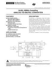 ADS5421 数据规格书 1