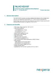 74LVC1G3157GM,115 Datenblatt PDF