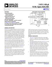 AD7715ARZ-5 Datenblatt PDF