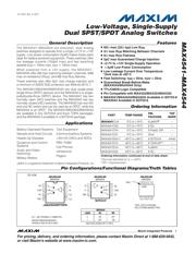 MAX4544EUT+T Datenblatt PDF